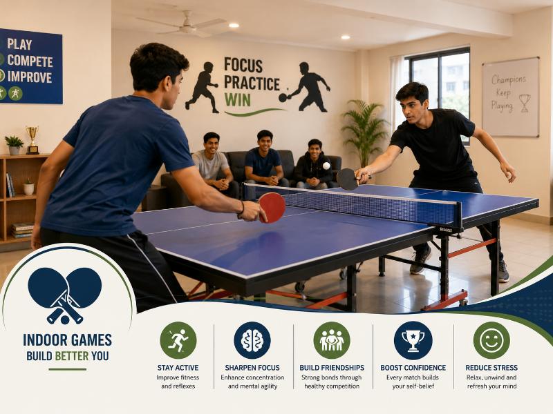 Table Tennis Room at Tagore Hostel